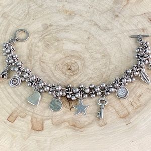 antique Silver Charm Bracelet